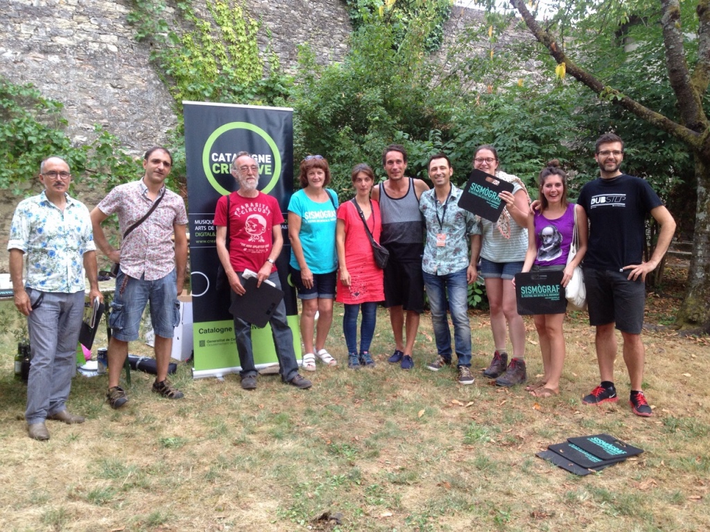 Presentació del Sismògraf al 'Chalon dans la rue'